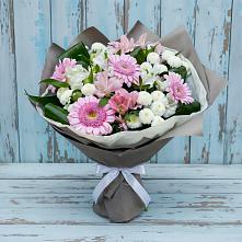 Букет цветов из:  Герберы, Альстромерии и Хризантемы #REPLACE_PRED# Стройкерамика