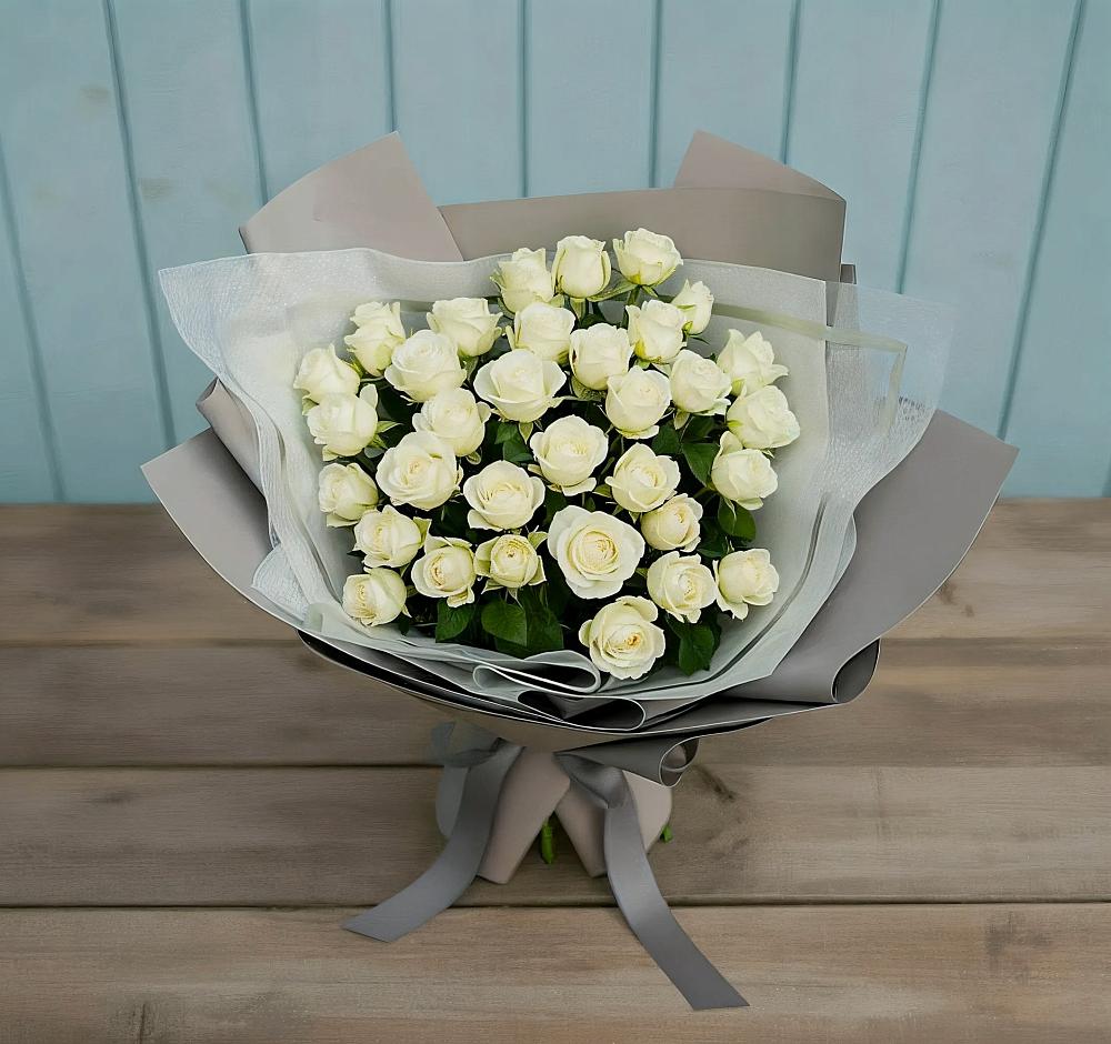 Букет Белоснежная нежность в Стройкерамика