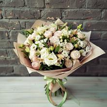 Букет цветов из:  Альстромерии, Розы и Хризантемы #REPLACE_PRED# Стройкерамика