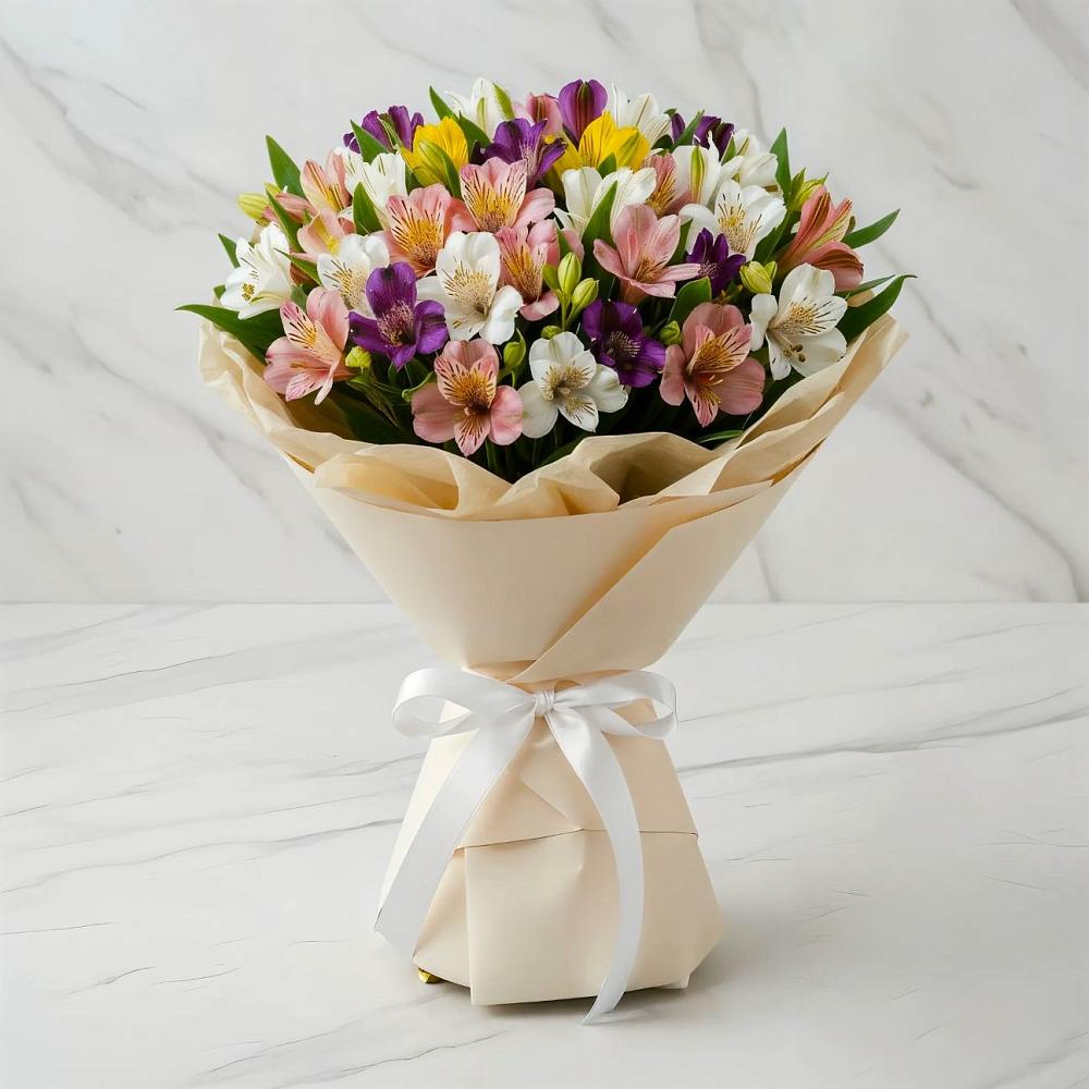 Букет цветов из: Альстромерии в Стройкерамика