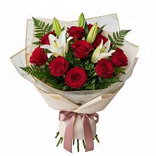 Букет цветов из:  Лилии и Розы #REPLACE_PRED# Стройкерамика