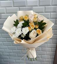 Букет цветов из:  Розы и Хризантемы #REPLACE_PRED# Стройкерамика