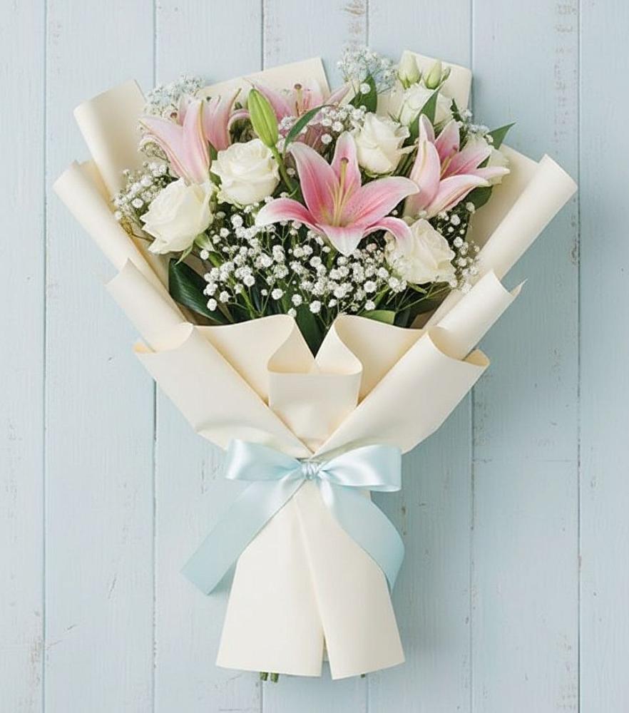 Букет цветов из: Лилии в Стройкерамика