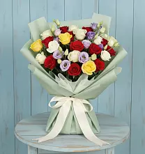 Букет цветов из:  Розы в Стройкерамика
