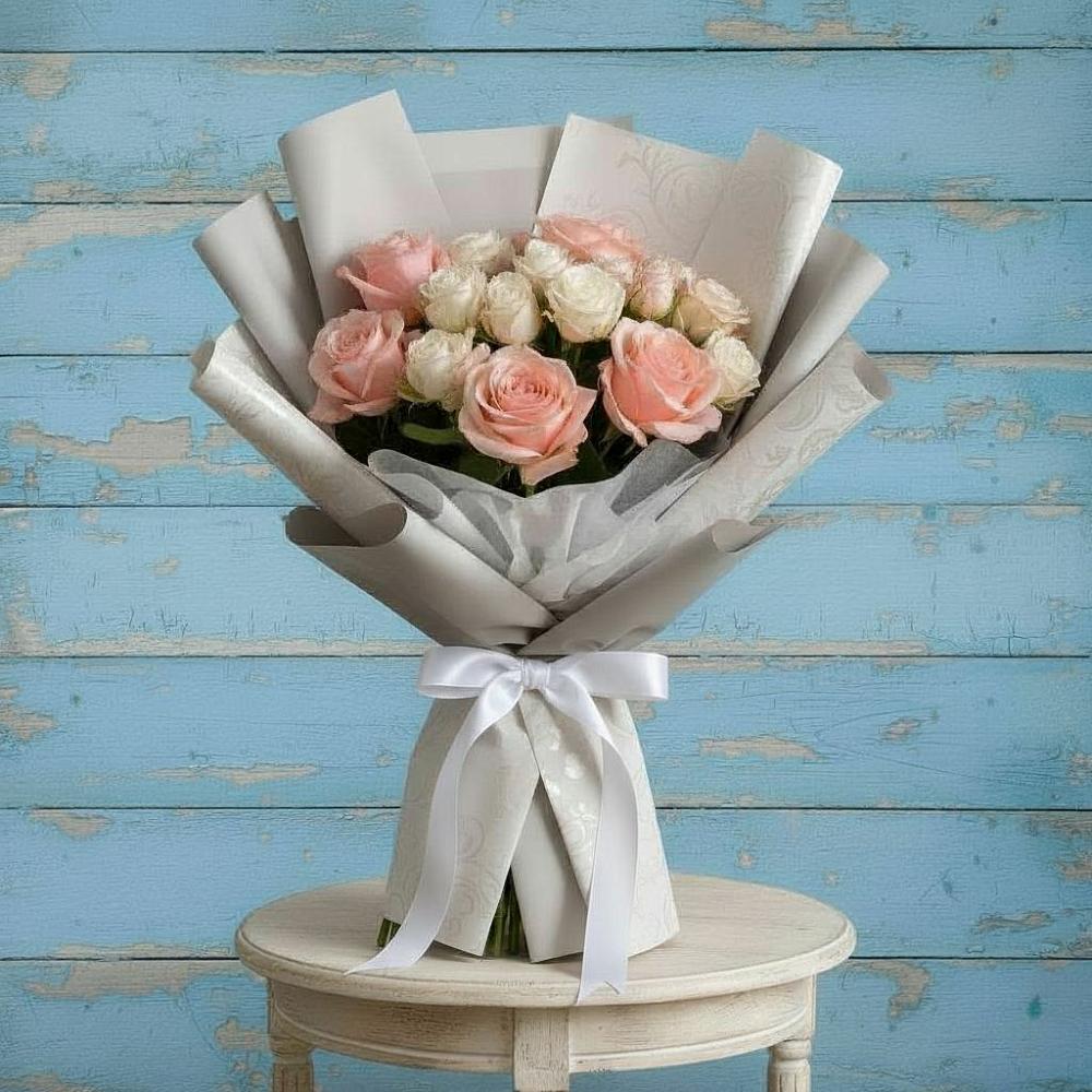 Букет цветов из: Розы в Стройкерамика