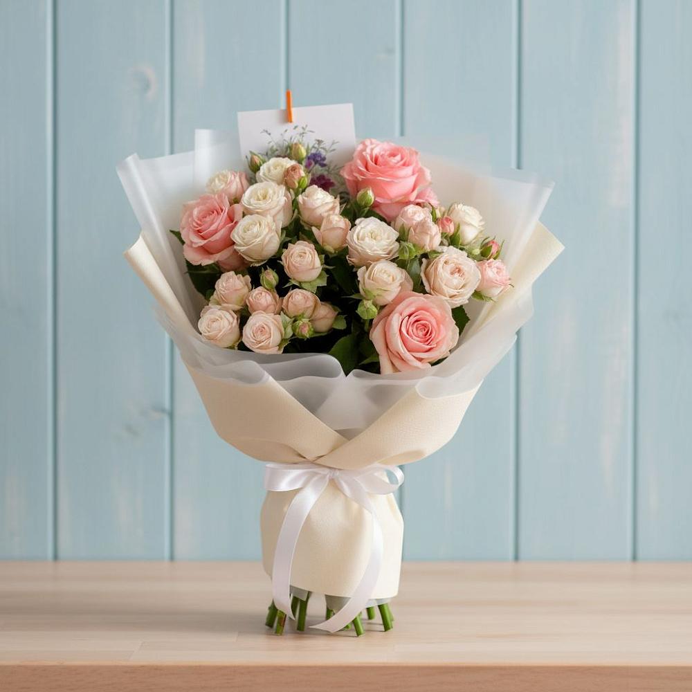 Букет цветов из: Розы в Стройкерамика