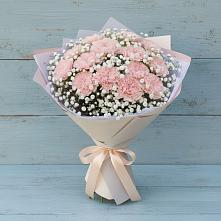 Букет цветов из:  Гвоздики в Стройкерамика
