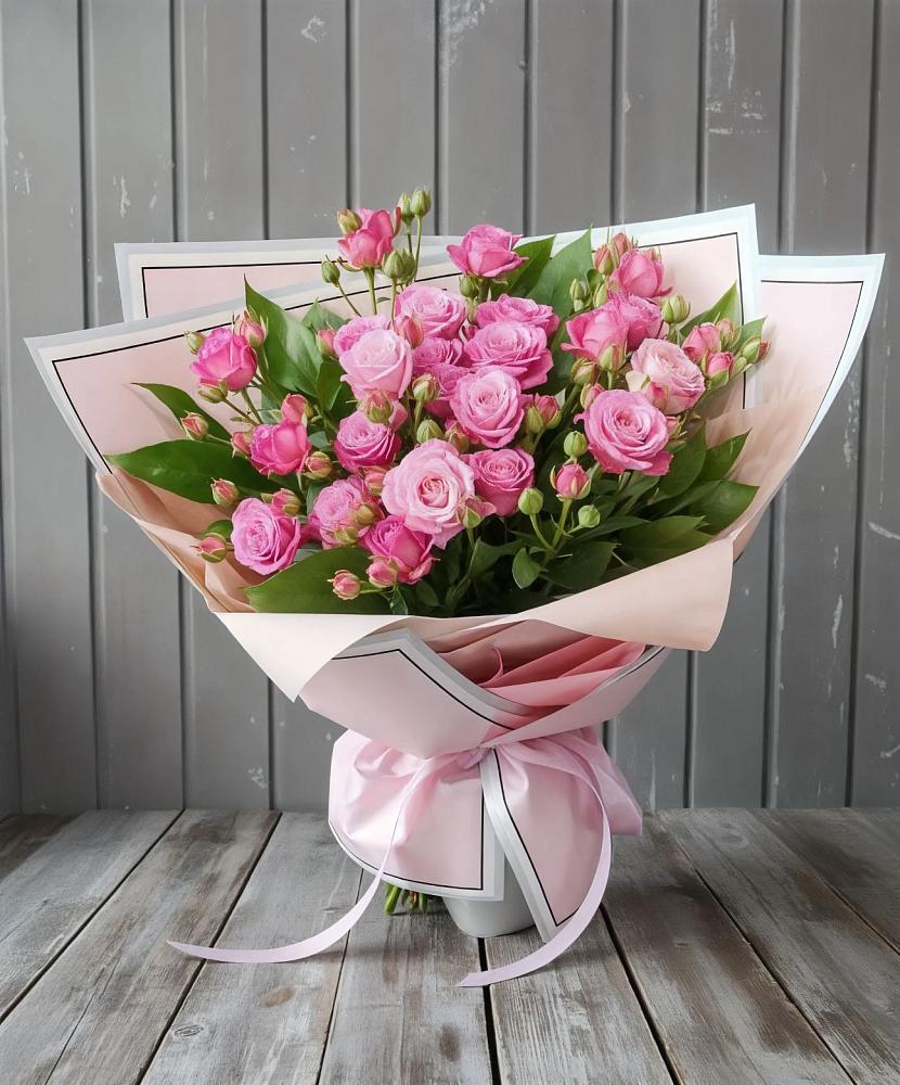 Букет Розовый кустик в Стройкерамика