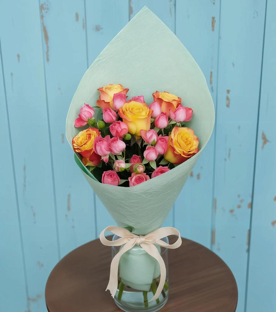 Букет цветов из: Розы в Стройкерамика