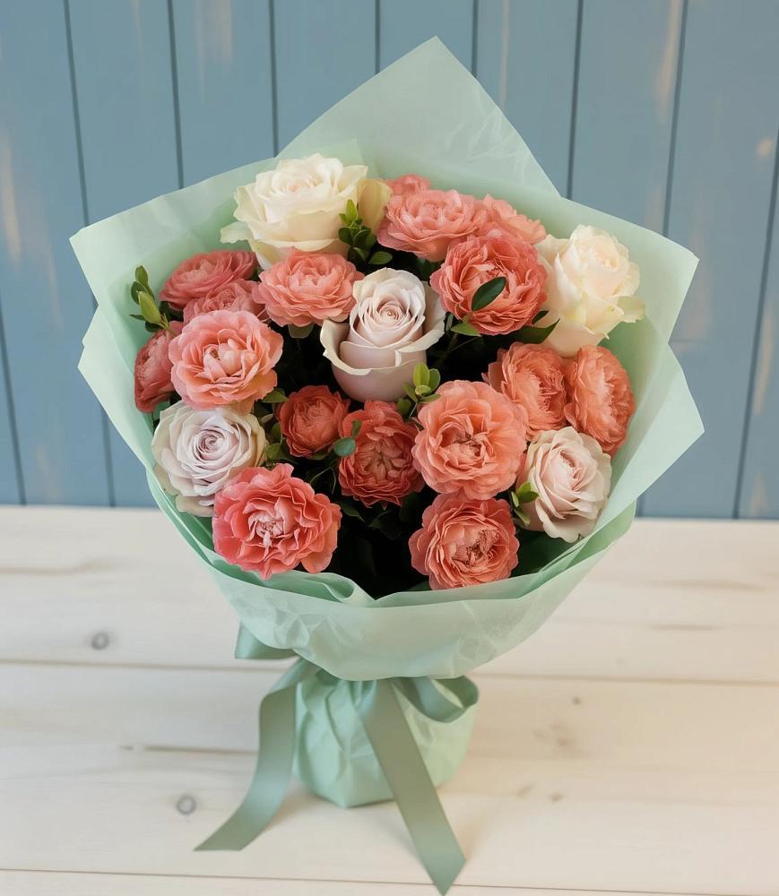 Букет цветов из: Розы в Стройкерамика