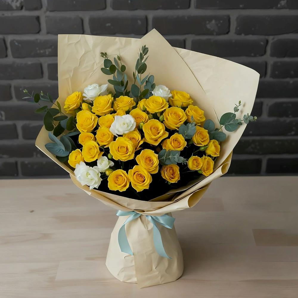 Букет цветов из: Розы в Стройкерамика