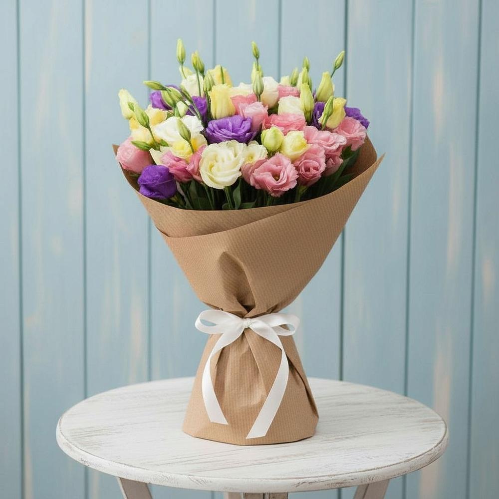 Букет цветов из: Лизиантусы в Стройкерамика