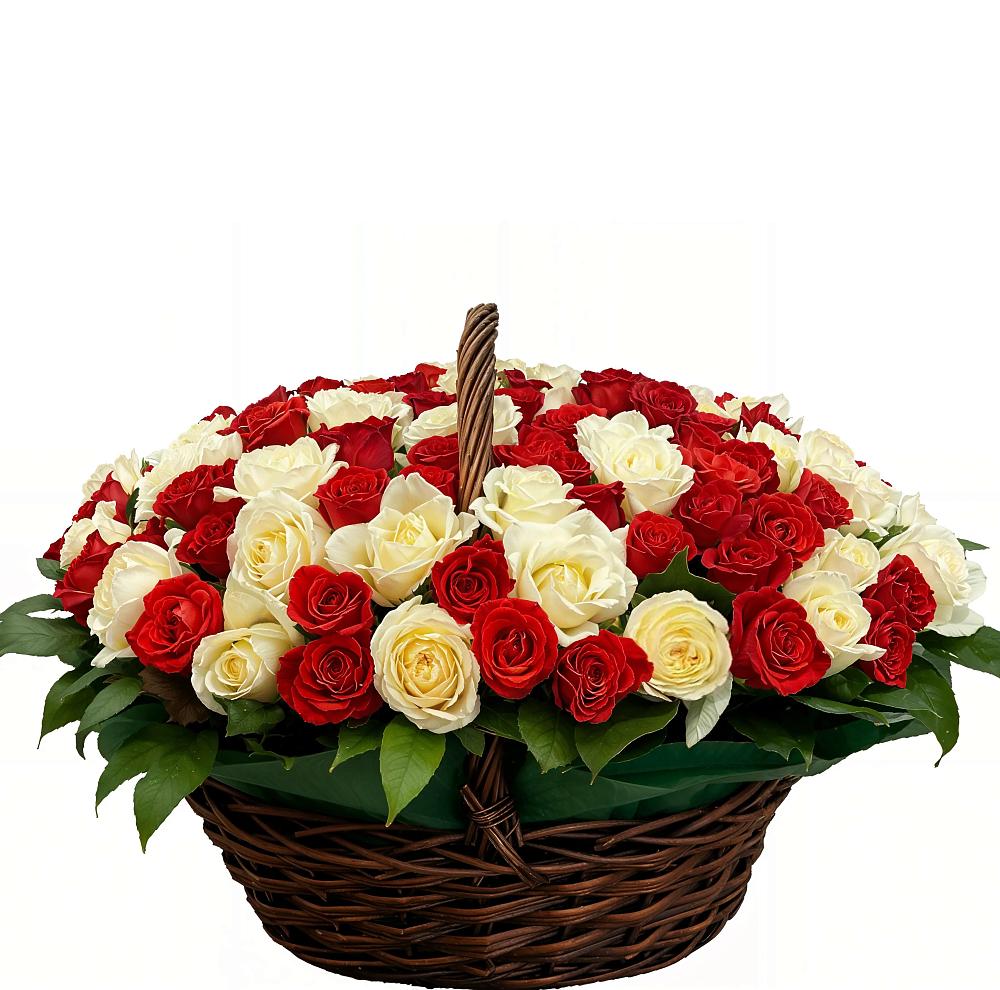 Премиум букет из: Розы в Стройкерамика