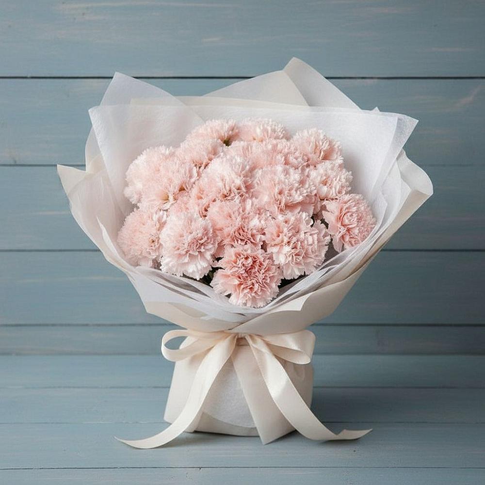 Букет цветов из: Гвоздики в Стройкерамика