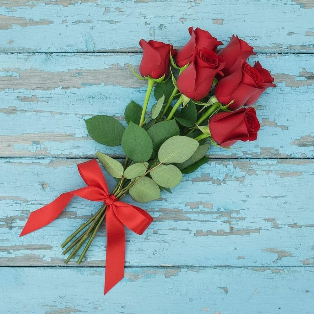 Букет Красные розы в Стройкерамика