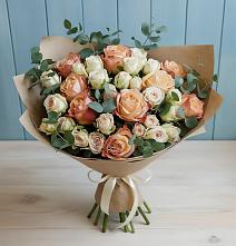 Букет цветов из:  Альстромерии и Розы #REPLACE_PRED# Стройкерамика